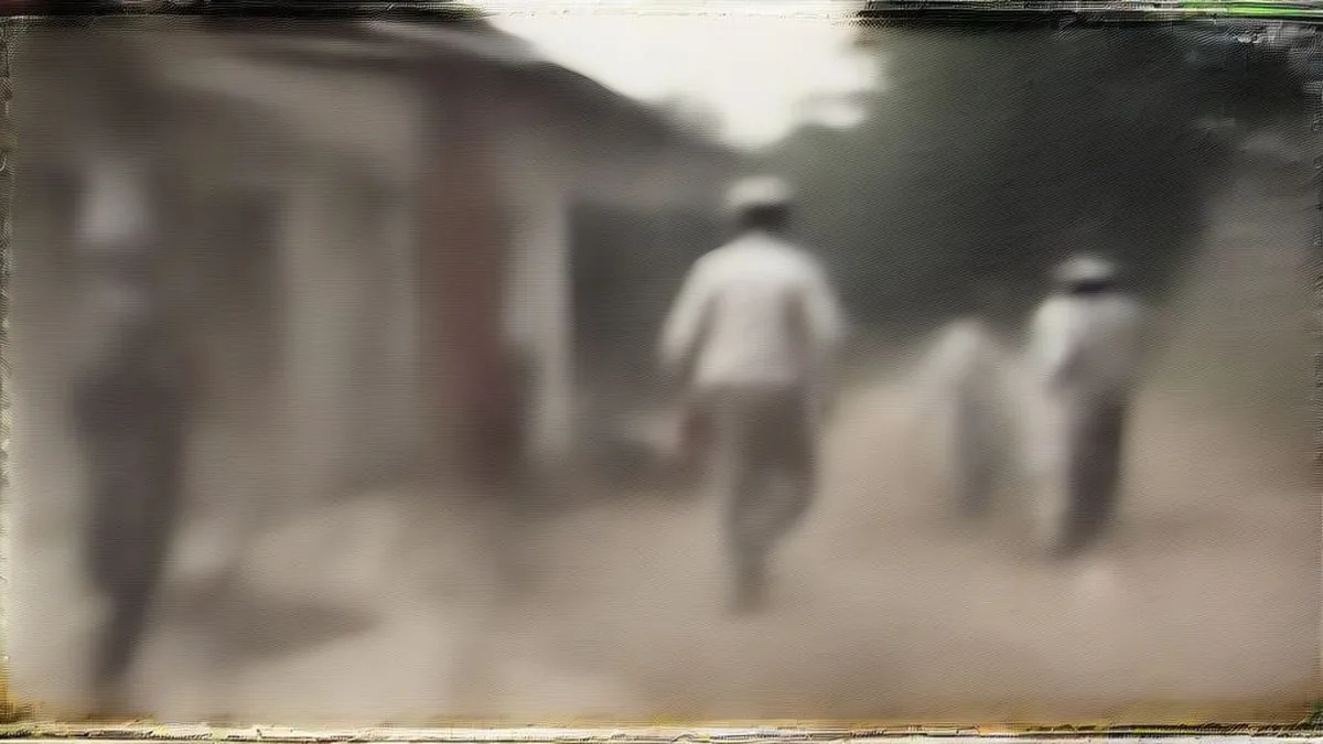 Police officers investigating a crime scene near a residence in West Bengal