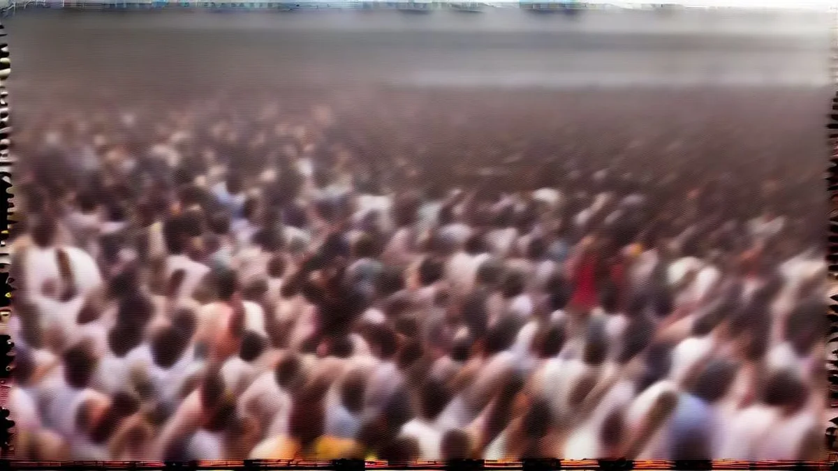 Crowd of supporters gathered at a public event in Chennai