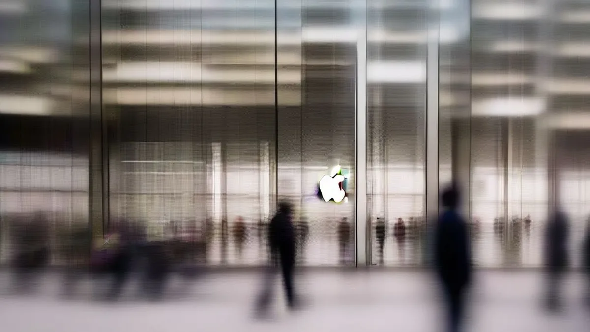 Crowd gathered outside an Apple retail store in India for the iPhone Duo launch