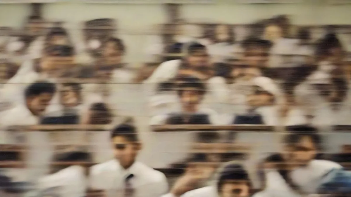 Students studying inside a classroom setting while preparing for board exams.