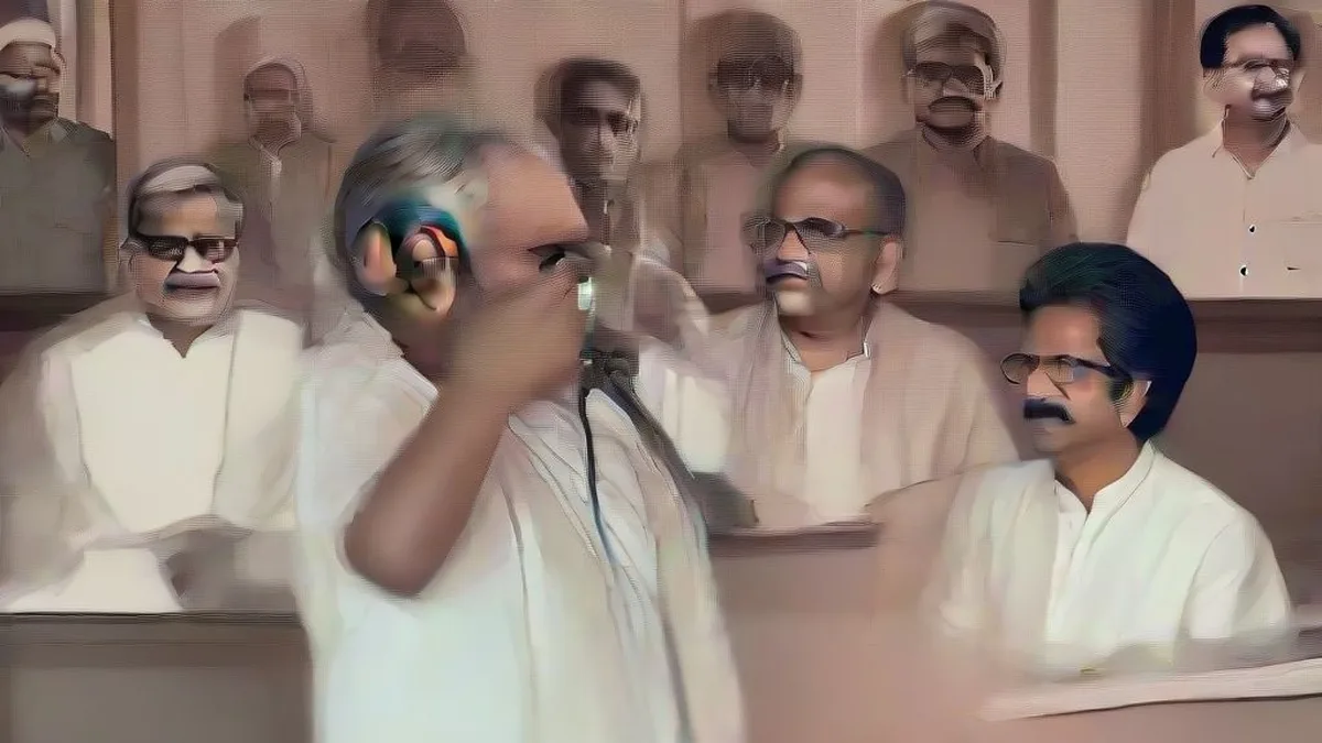 Senior BJP leaders addressing a press conference regarding the Kolkata civic elections.