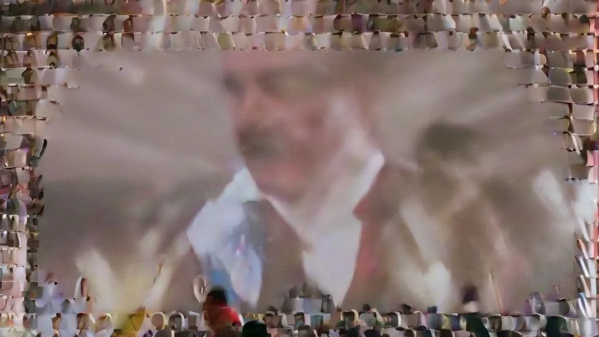 Brazilian President Luiz Inacio Lula da Silva celebrating election victory with supporters