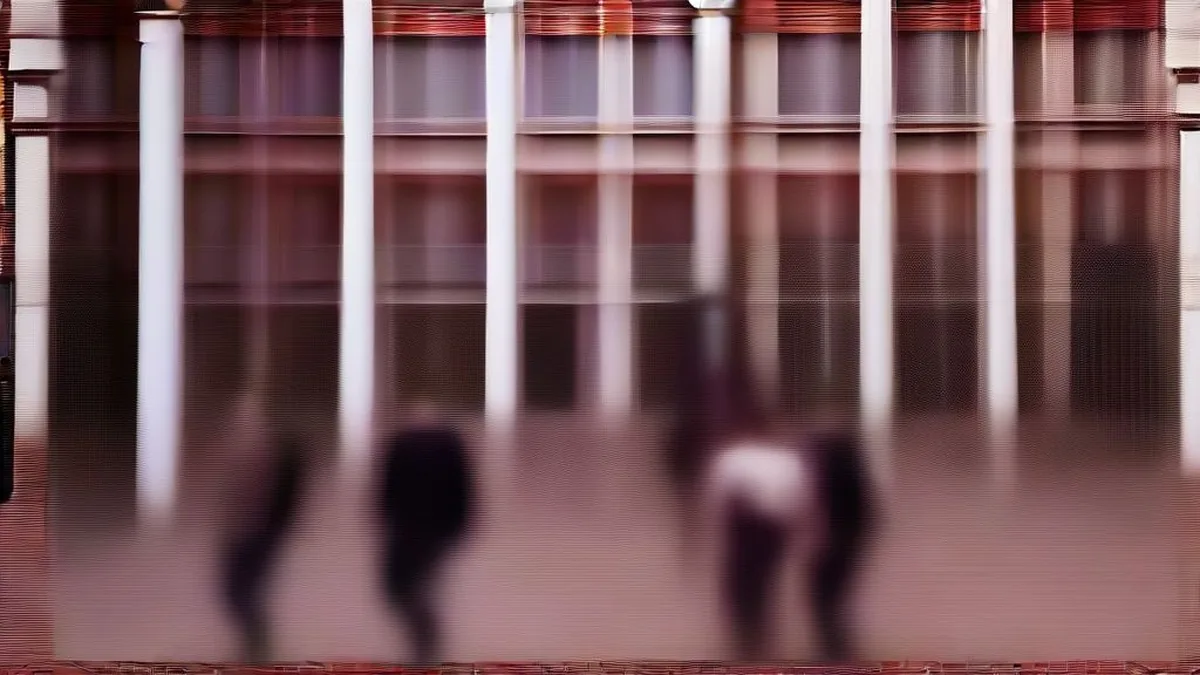 Students walking on the Delhi University campus during daytime