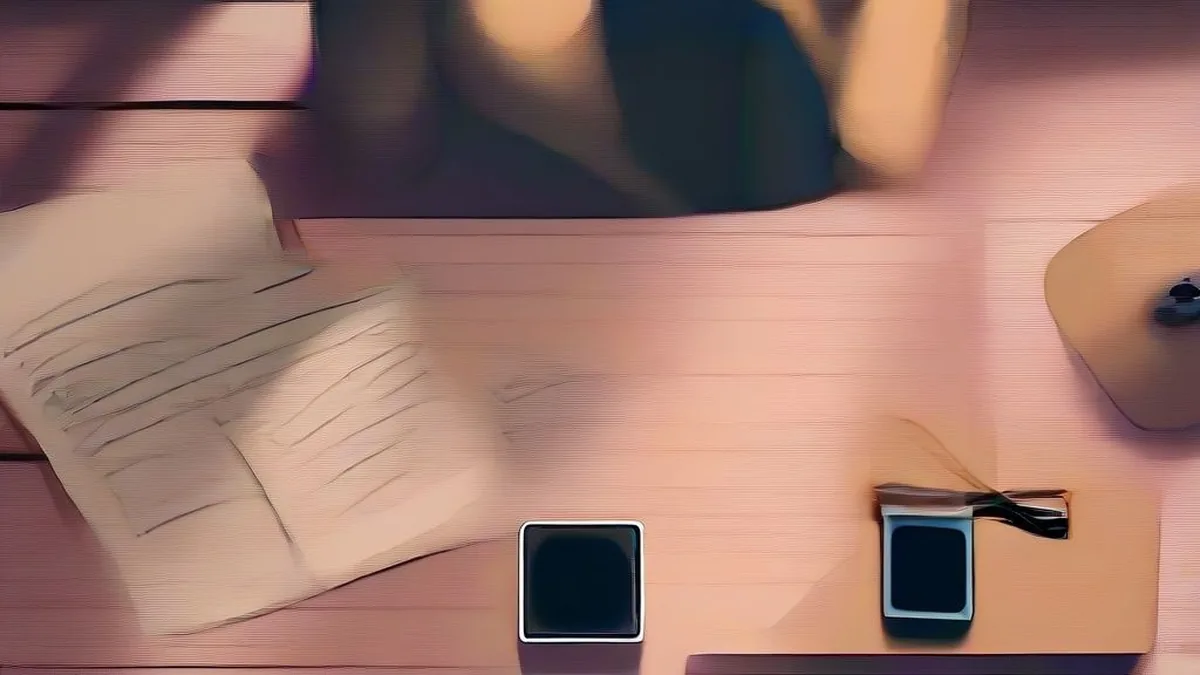 A person at a desk reviewing personal productivity and lifestyle goals on a laptop.