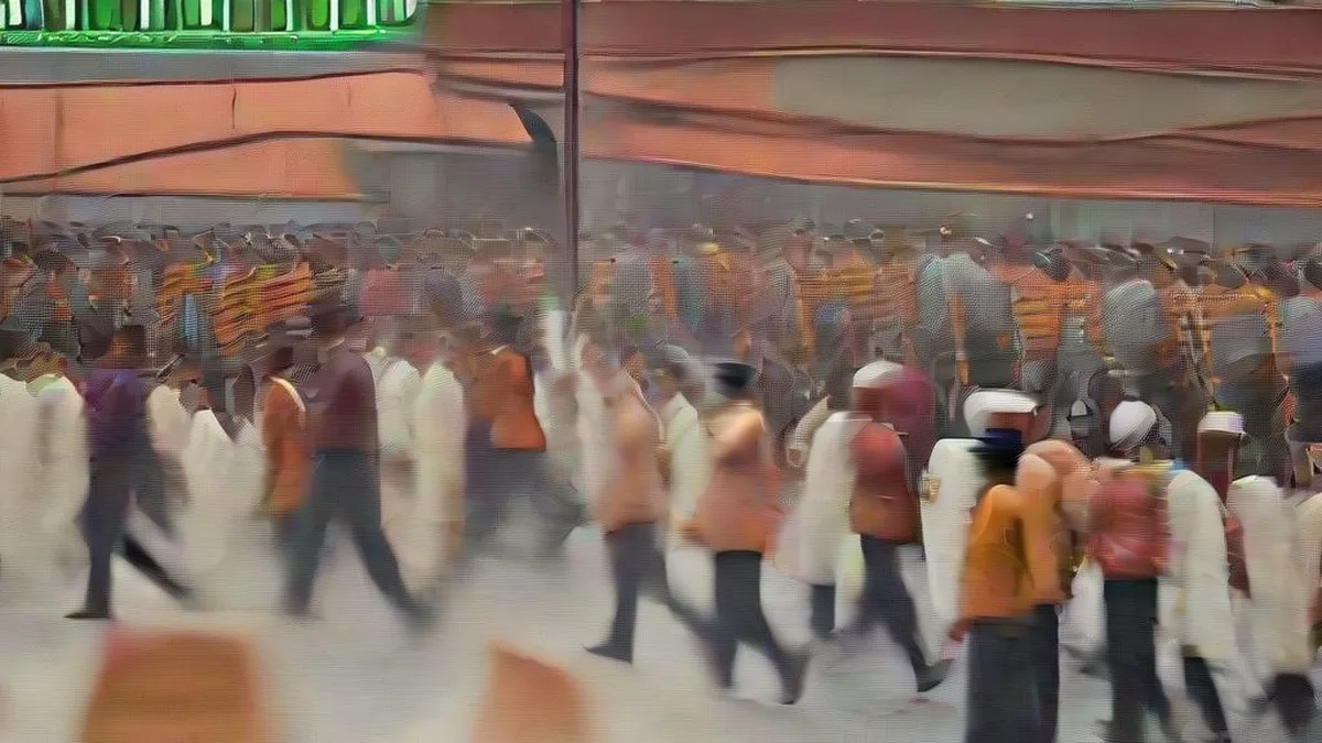 Delhi traffic police managing vehicles near JLN Stadium