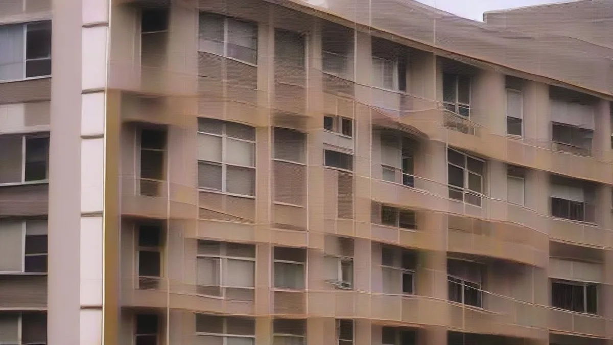 Apartment building exterior where police investigated the incident in Hyderabad