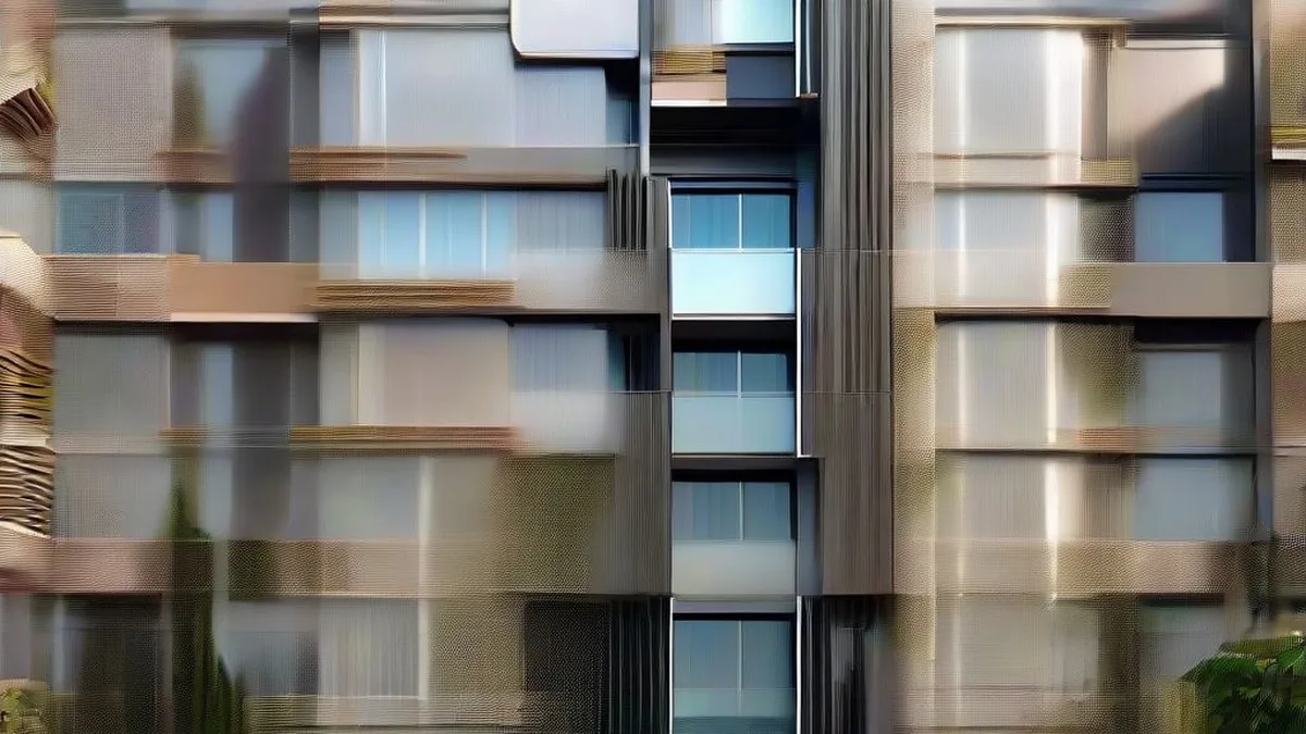 Exterior view of an apartment complex in Brisbane, Australia.