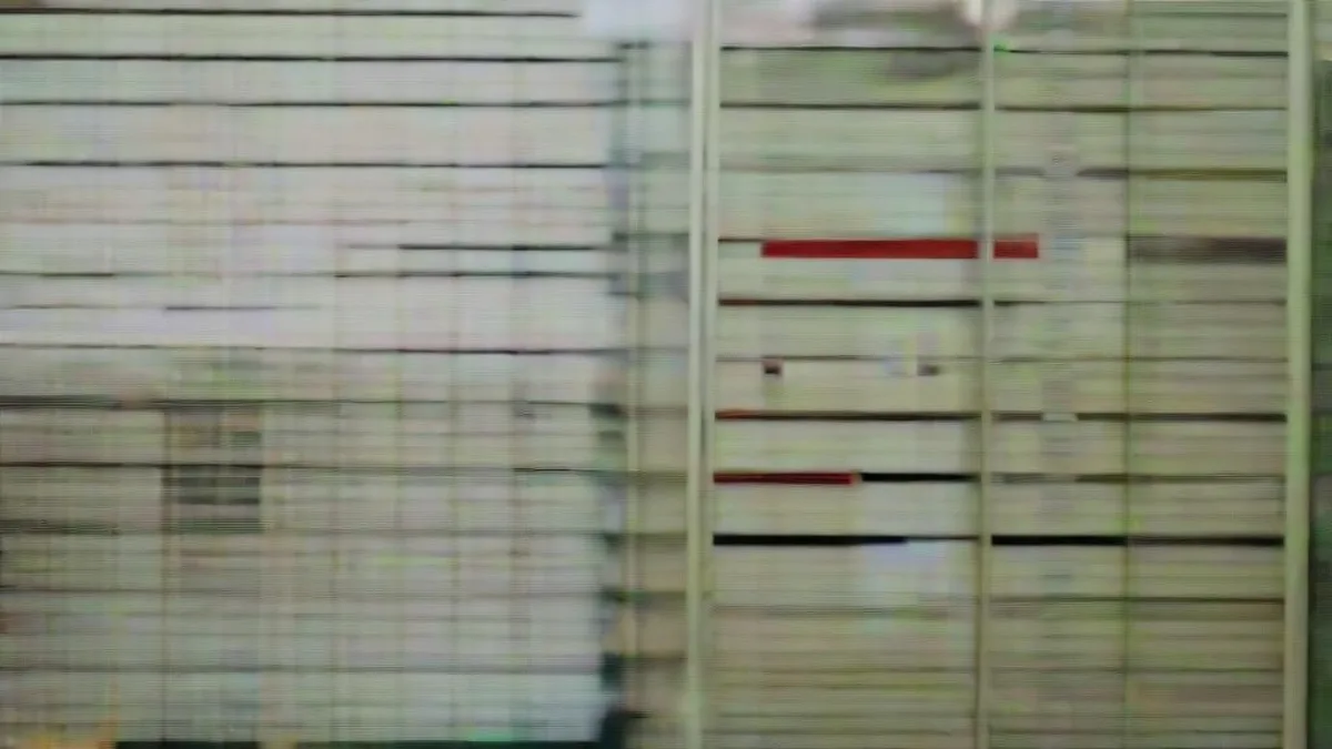 A currency exchange bureau counter with electronic boards displaying exchange rates in Tehran.
