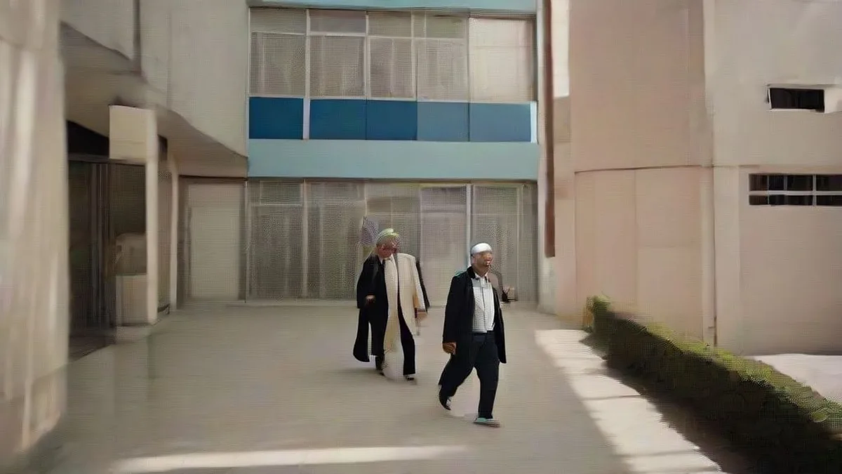 Voters outside a polling station during the Israeli parliamentary election.