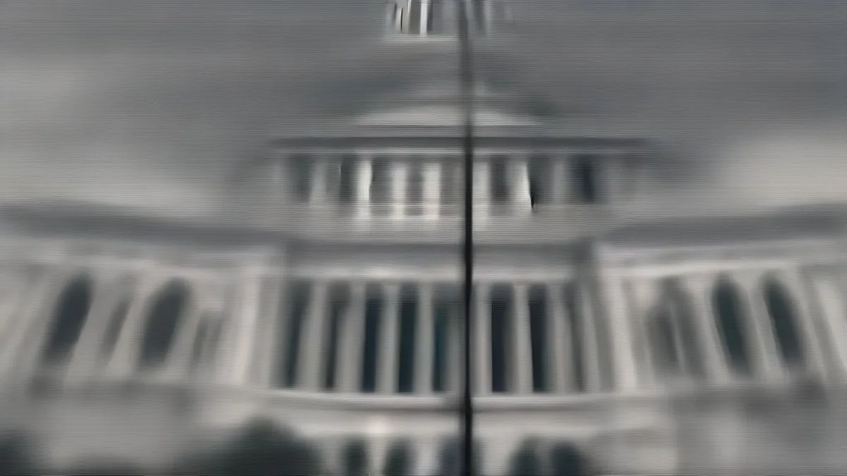 The United States Capitol building under an overcast sky in Washington D.C.