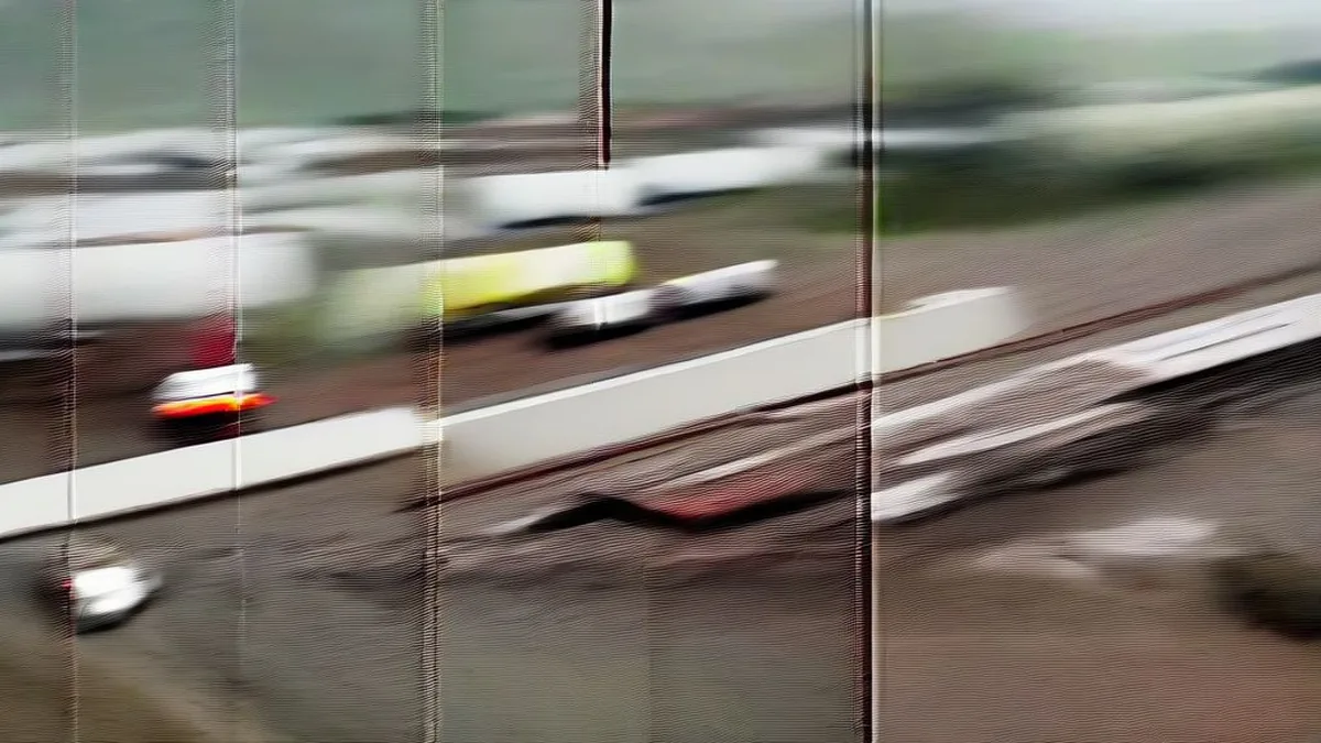 Derailment site of high-speed trains with emergency responders working in rural Spain.
