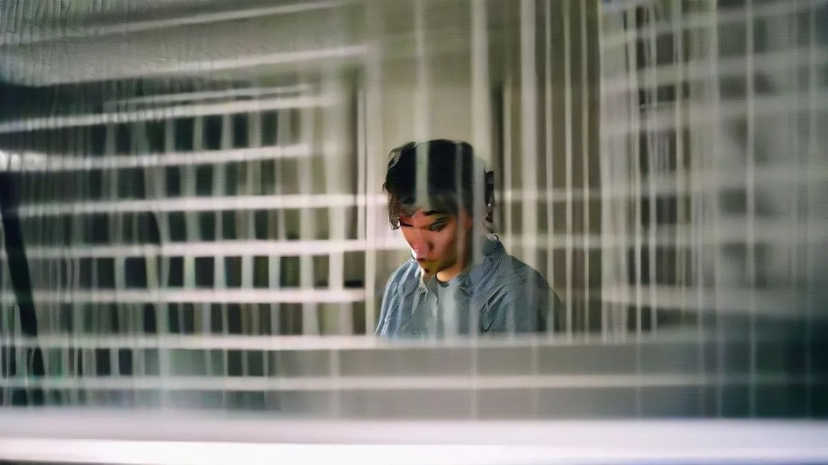 A student studying for competitive exams at a desk.