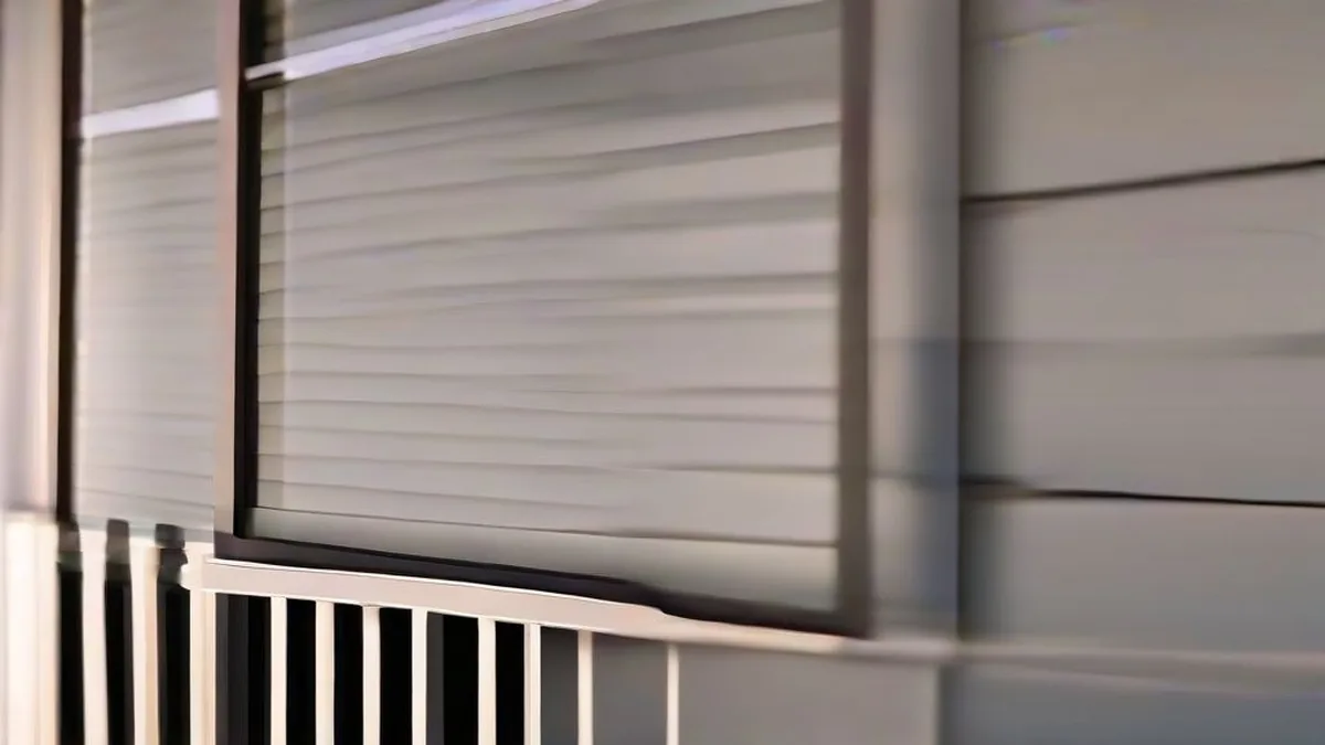 A residential front porch at night captured from a security camera perspective.
