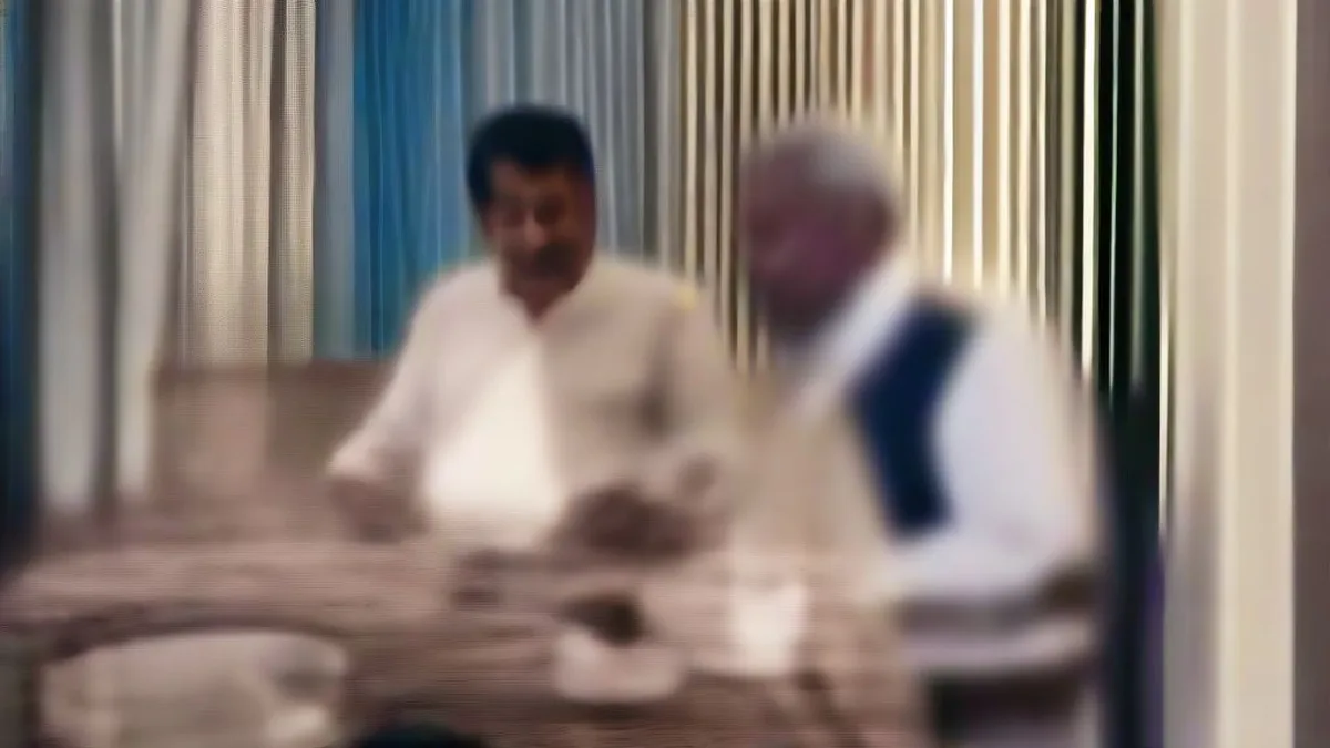 Political leaders discussing election strategy in a meeting room