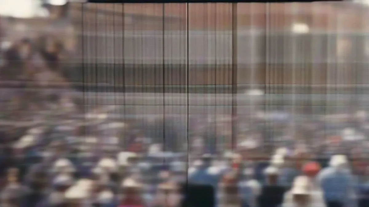 Crowd of citizens listening at a political campaign event during election season.